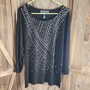 Karen Scott Womens Blouse